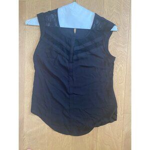 Women’s CANDIE'S XS Black Blouse With Lace Insert